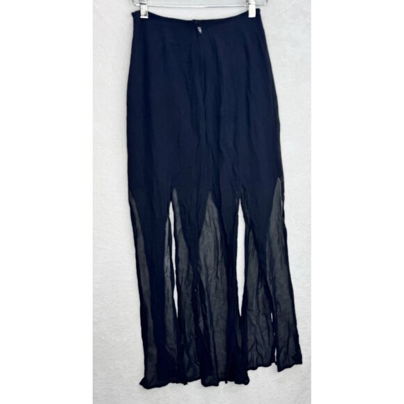 Tadashi Shoji Women's Size 6 Black Maxi Gore Vintage Skirt - Picture 6 of 12